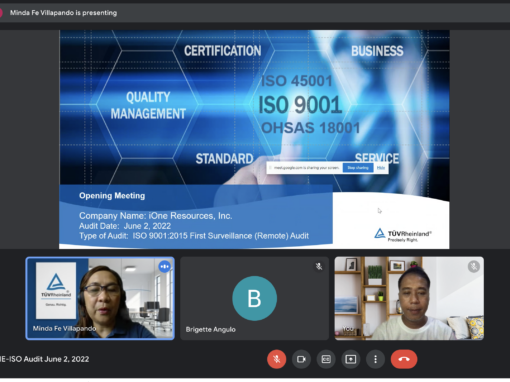 iOne Resources, Inc renewed its ISO 9001:2015 Certification iOne Resources, Inc renewed its ISO 9001:2015 Certification