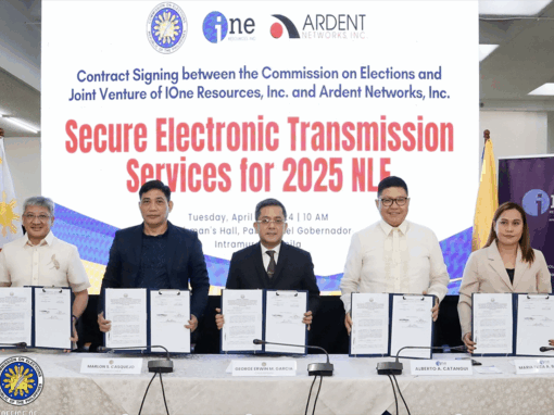 iOne–Ardent Joint Venture Awarded E-Transmission Contract for the 2025 Philippine Elections iOne–Ardent Joint Venture Awarded E-Transmission Contract for the 2025 Philippine Elections