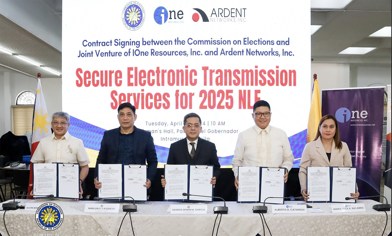 iOne–Ardent Joint Venture Awarded E-Transmission Contract for the 2025 Philippine Elections